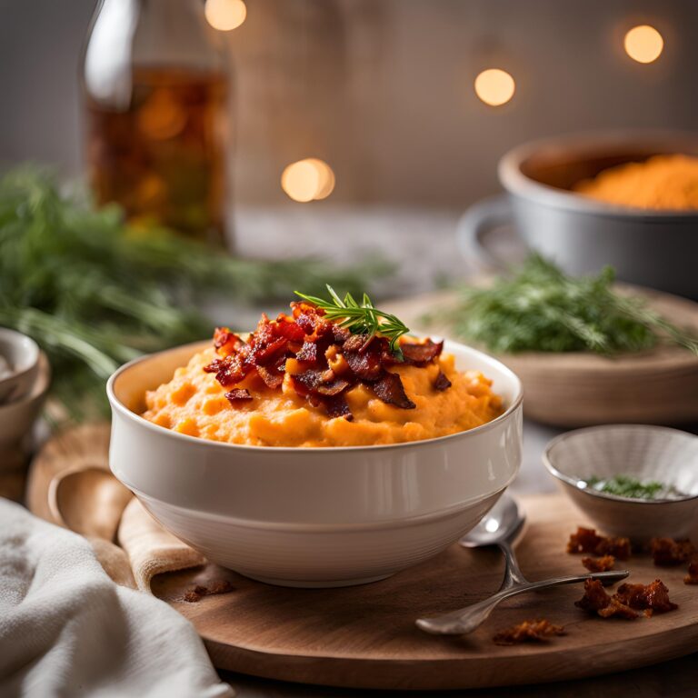 Mashed Sweet Potatoes with Bacon Recipe