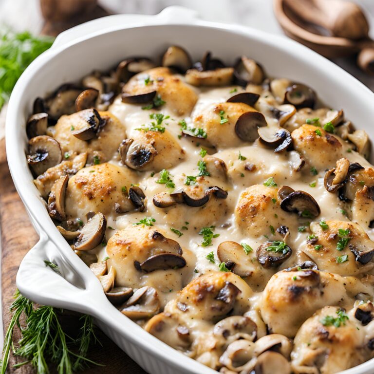 Mushroom Chicken Bake Recipe