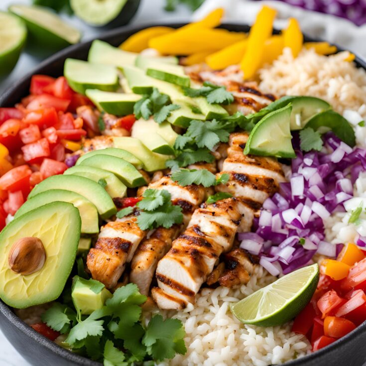 One Pan Chicken Burrito Bowl Recipe