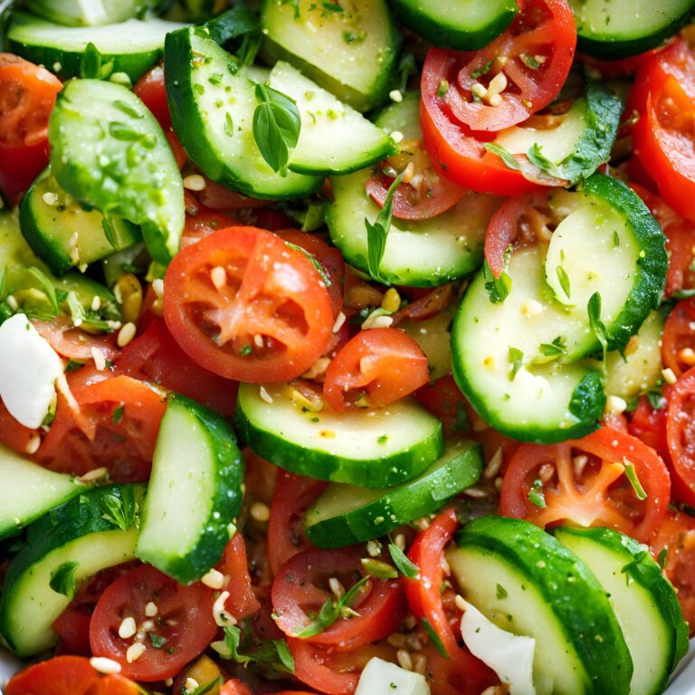 Rustic Tomato and Cucumber Salad Recipe