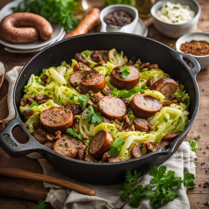 Sausage and Cabbage Skillet Recipe