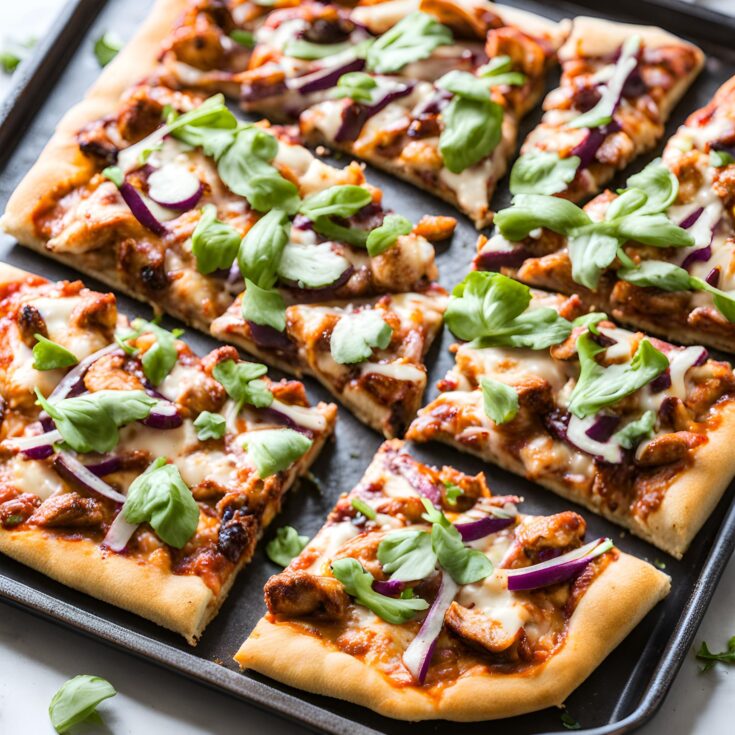 Sheet Pan BBQ Chicken Pizza Recipe