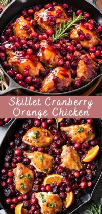 Skillet Cranberry Orange Chicken Recipe | Cheff Recipes