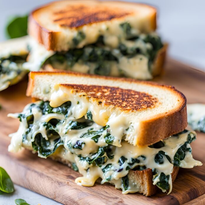 Spinach Artichoke Grilled Cheese Recipe