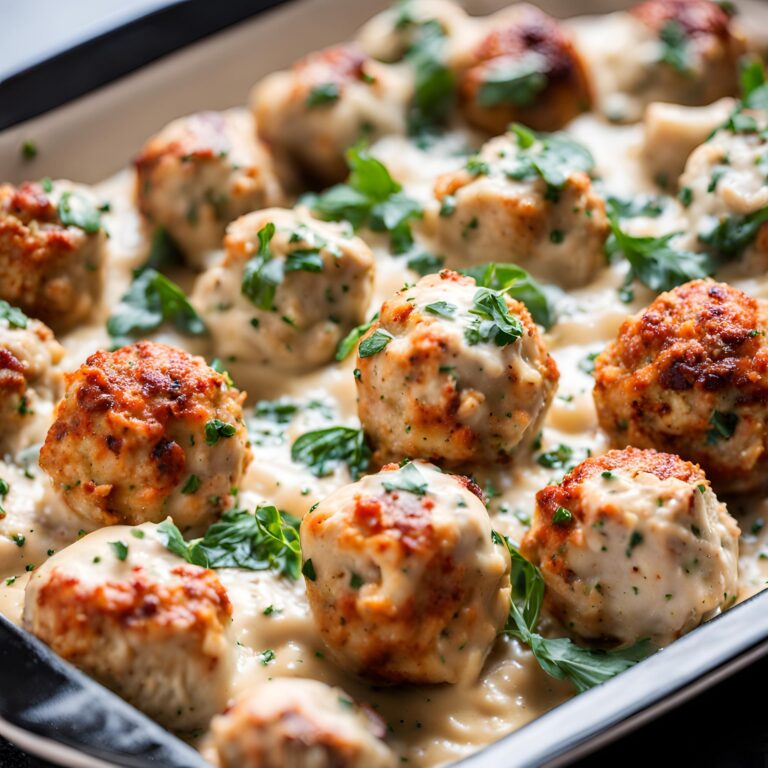 Tasty Baked Chicken Ricotta Meatballs Recipe