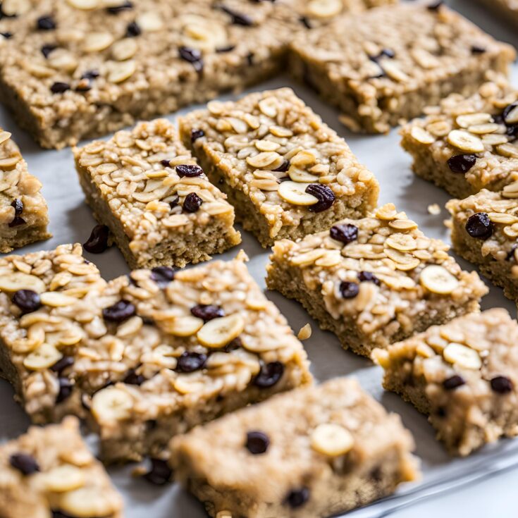 4 Ingredient Banana Oatmeal Bars Recipe