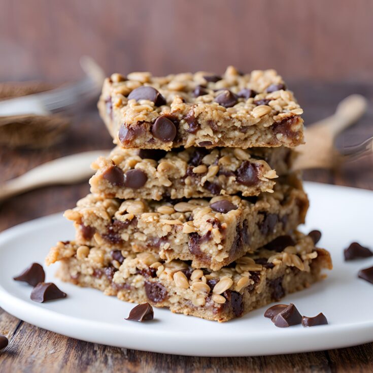 5 Ingredient Oatmeal Chocolate Chip Bars Recipe