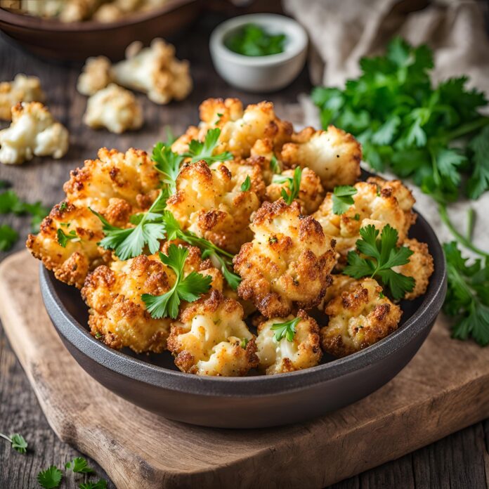 Air Fryer Crispy Parmesan Cauliflower Recipe