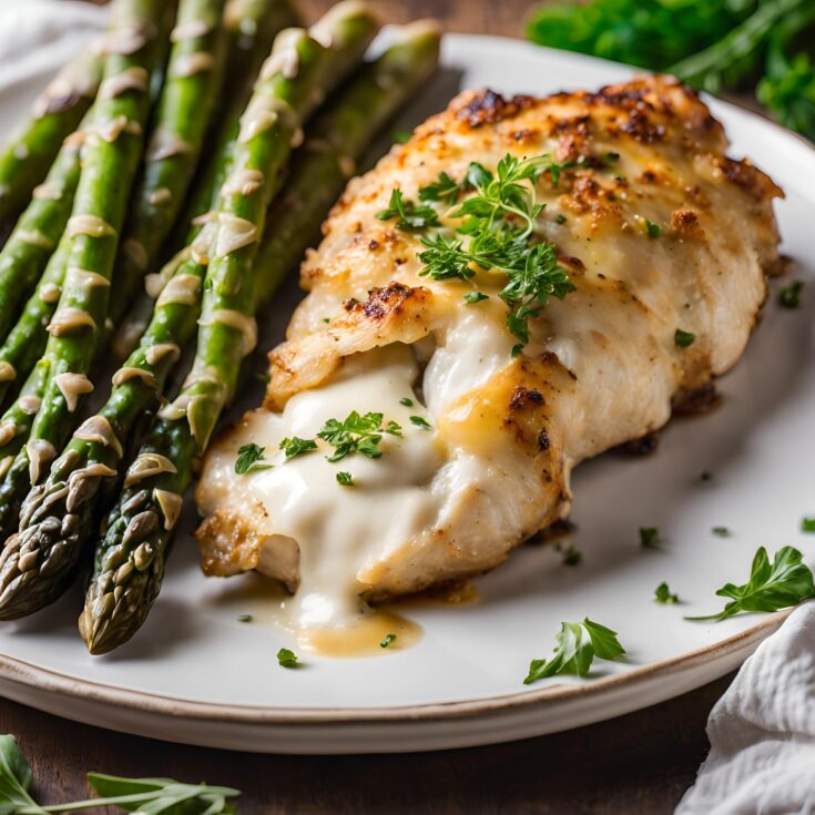 Asparagus Mozzarella Stuffed Chicken Breasts Recipe