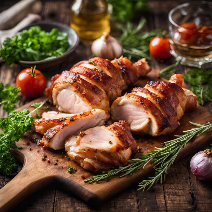 Bacon Wrapped Stuffed Chicken Breasts Recipe