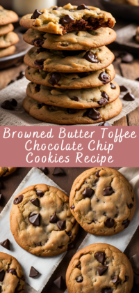 Browned Butter Toffee Chocolate Chip Cookies Recipe | Cheff Recipes