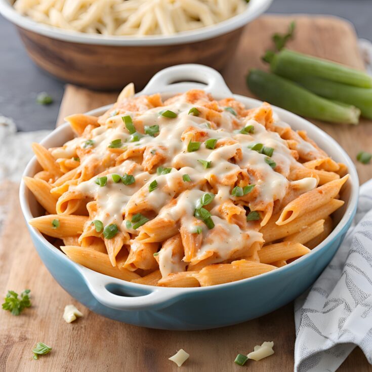 Buffalo Chicken Alfredo Penne Recipe