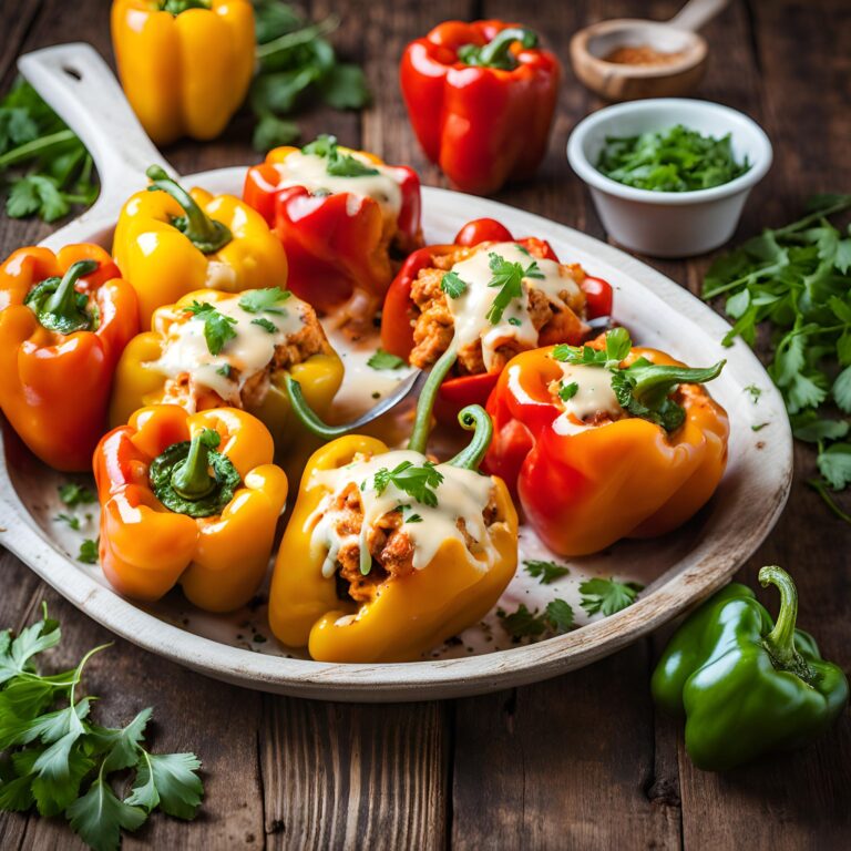 Buffalo Chicken Stuffed Peppers Recipe