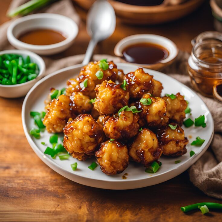 Cauliflower Bites with Sticky Sauce Recipe