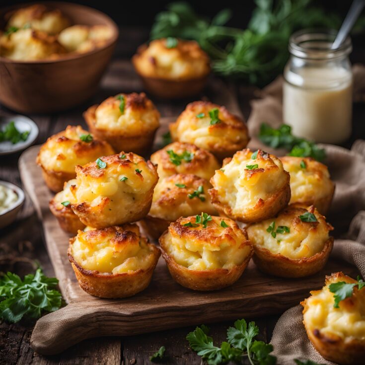 Cheesy Mashed Potato Puffs Recipe