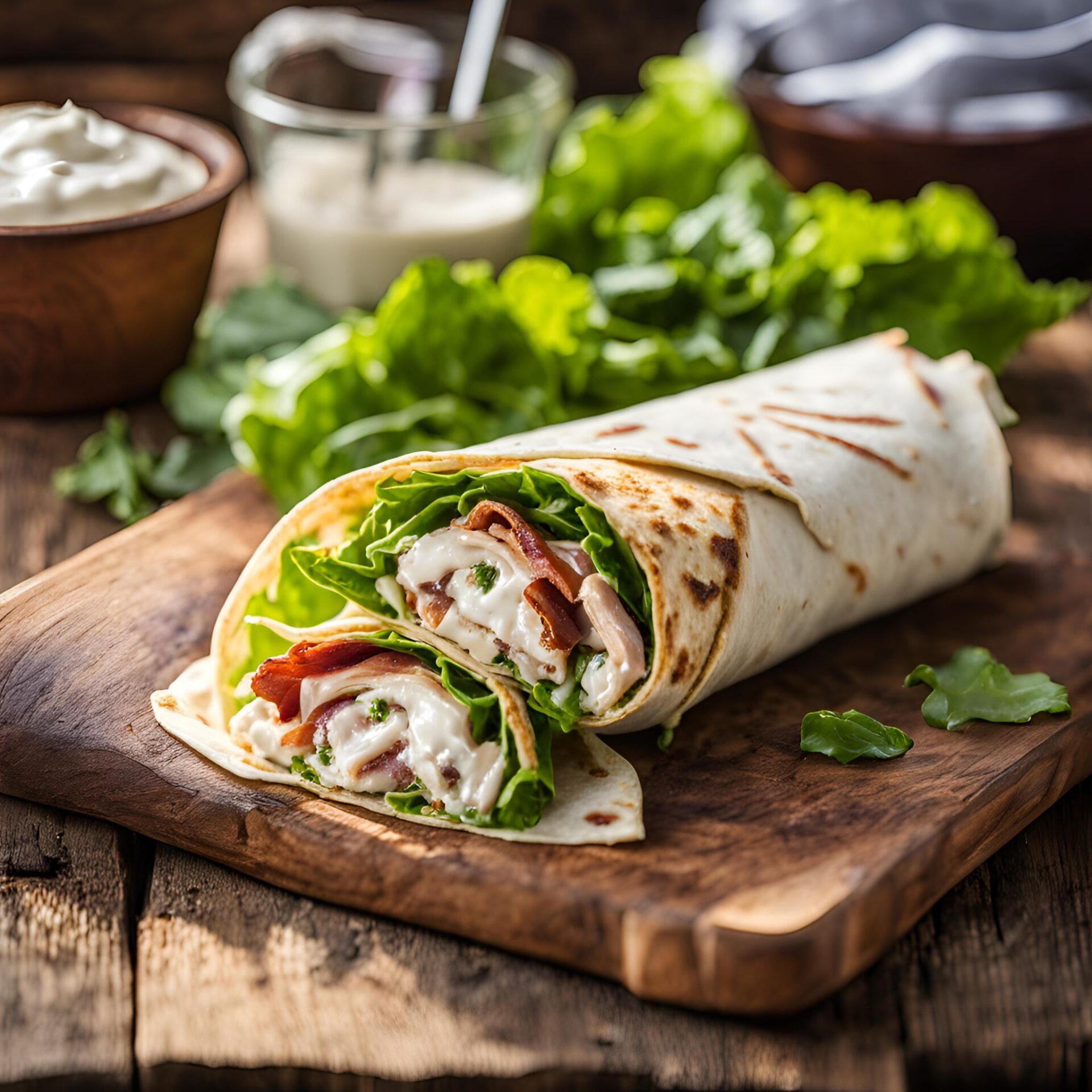 Chicken Bacon Ranch Wraps Recipe | Cheff Recipes