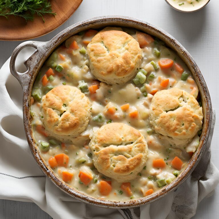 Chicken Pot Pie with Biscuits Recipe