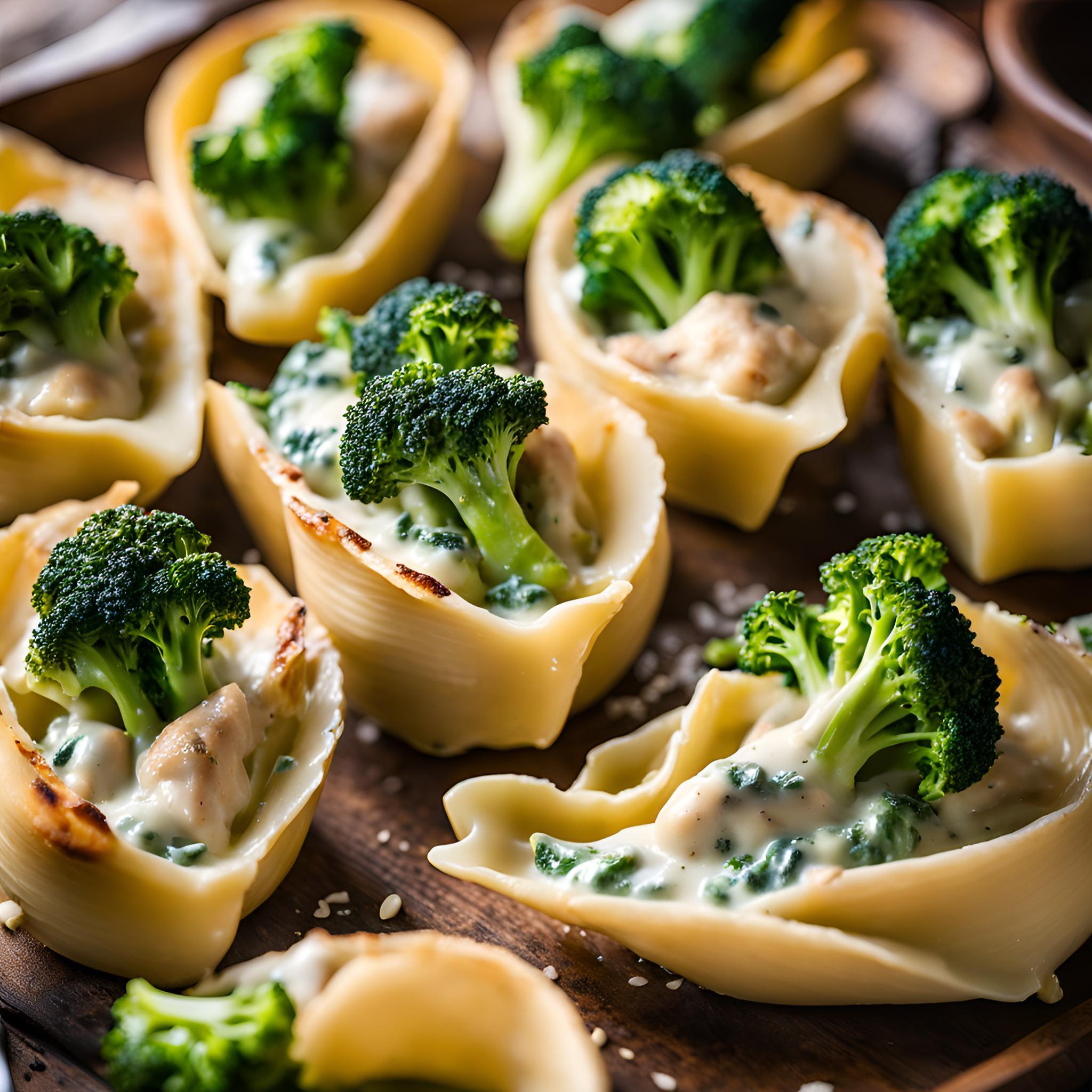 Chicken and Broccoli Alfredo Stuffed Shells Recipe