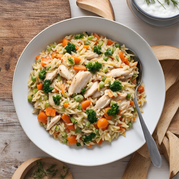 Chicken and Vegetable Orzo Recipe