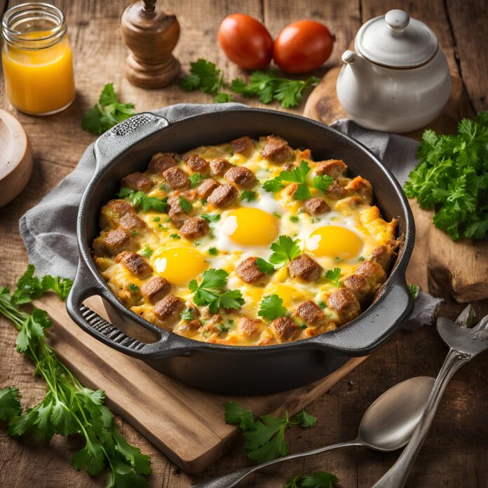 Classic Breakfast Sausage and Egg Casserole Recipe