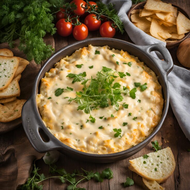 Creamy Baked Double Cheese and Sweet Onion Dip Recipe