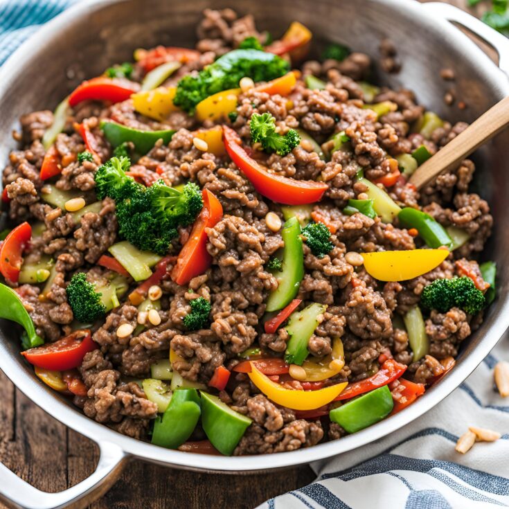 Delicious Mediterranean Ground Beef Stir Fry Recipe