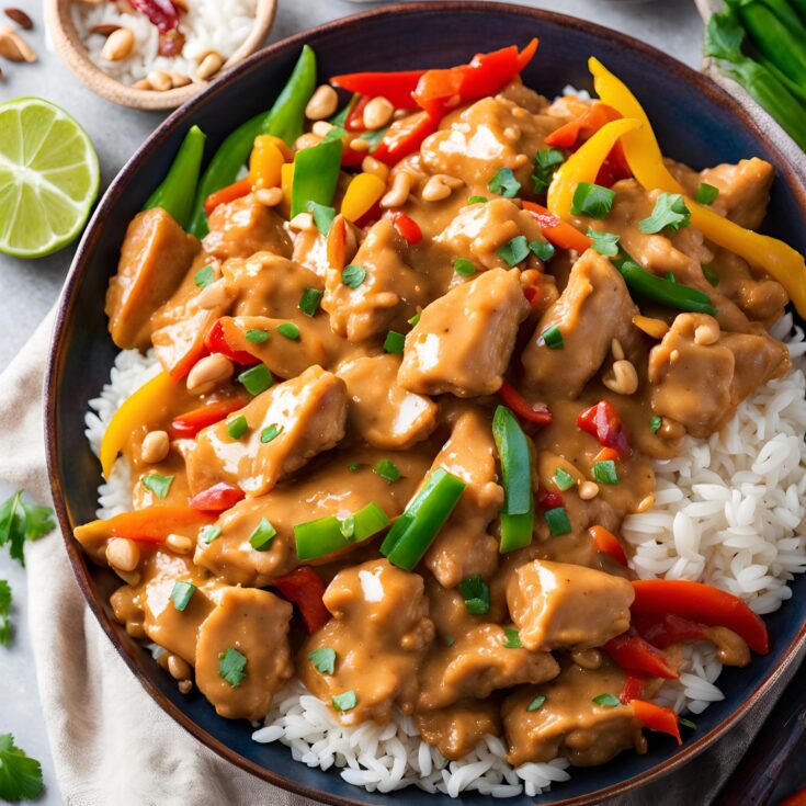 Easy Chinese Peanut Butter Chicken Recipe