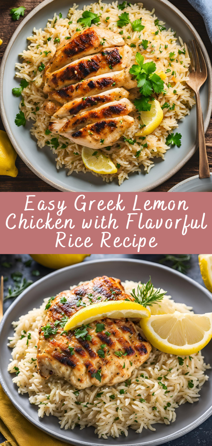 Easy Greek Lemon Chicken With Flavorful Rice Recipe 