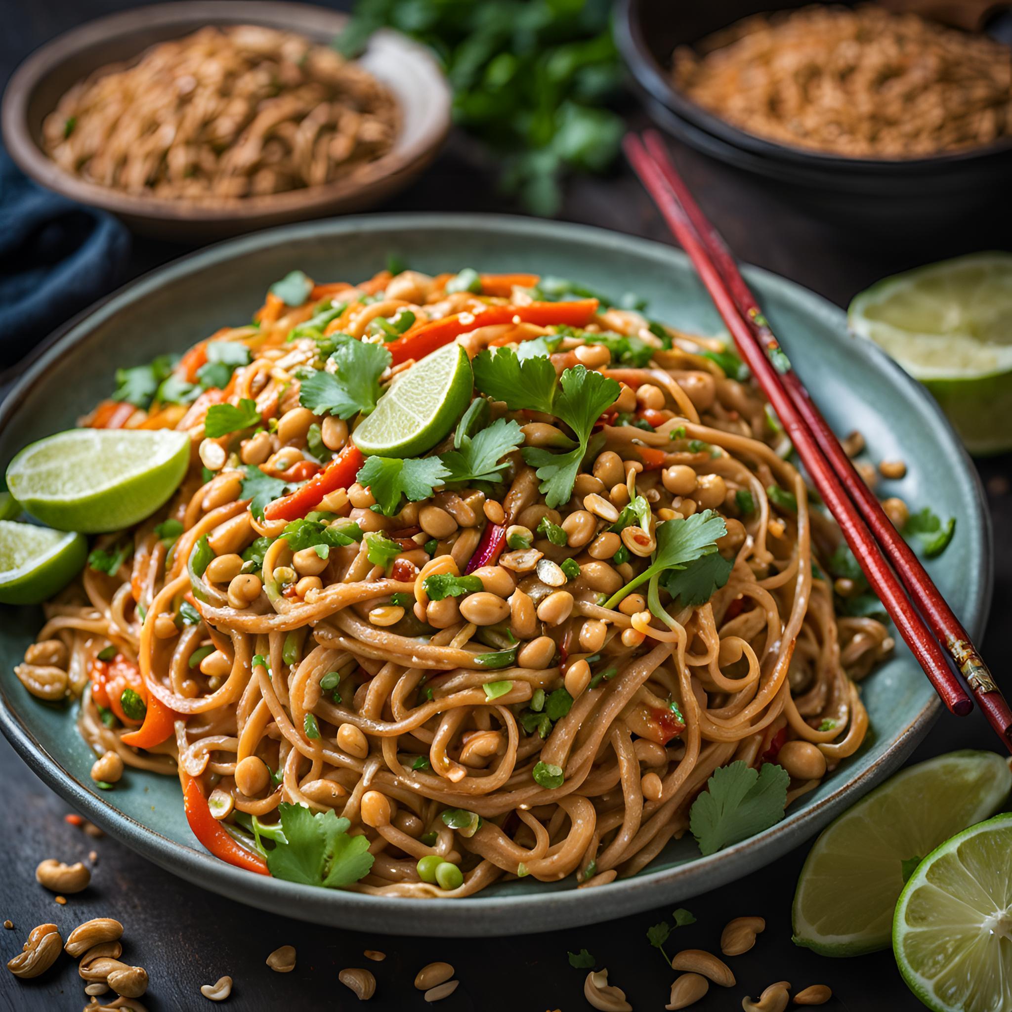 Easy Spicy Thai Peanut Noodles Recipe 