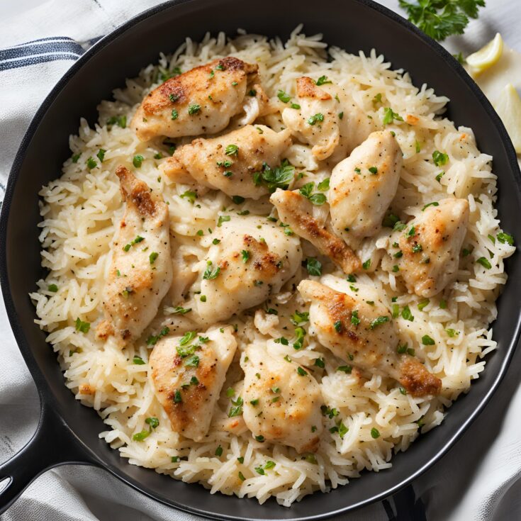 Flavorful Chicken and Garlic Parmesan Rice Recipe