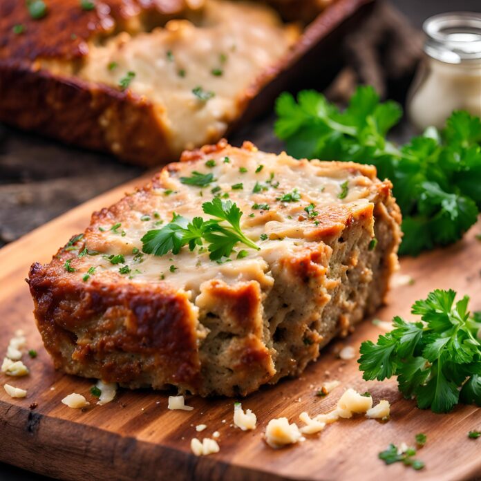 Garlic Parmesan Chicken Meatloaf Recipe