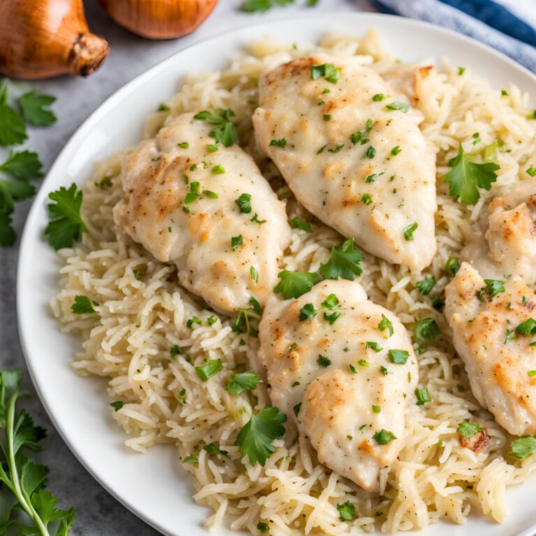 Garlic Parmesan Chicken and Rice Recipe