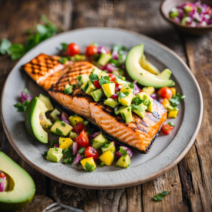 Grilled Salmon with Avocado Salsa Recipe