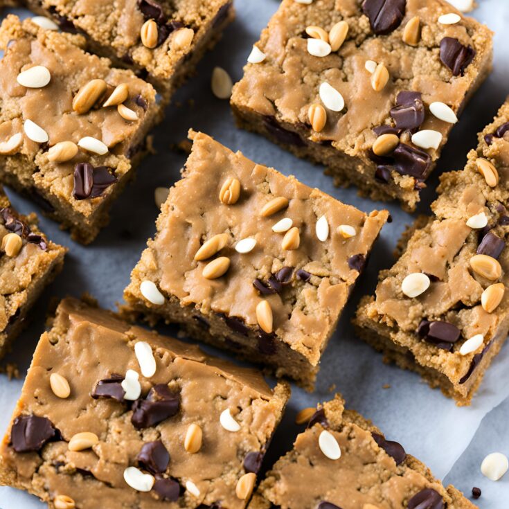 Healthy Peanut Butter Oatmeal Cookie Bars Recipe