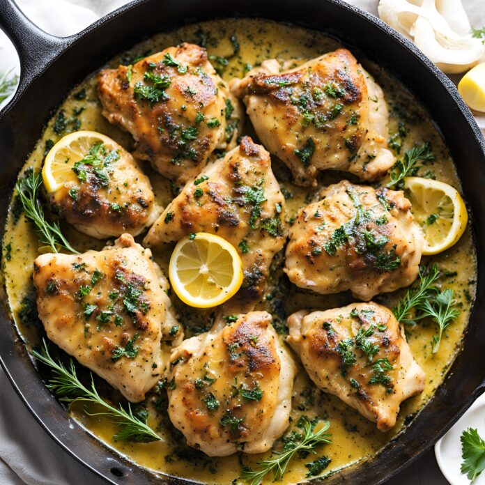 Herb Garlic Butter Chicken Thighs Recipe