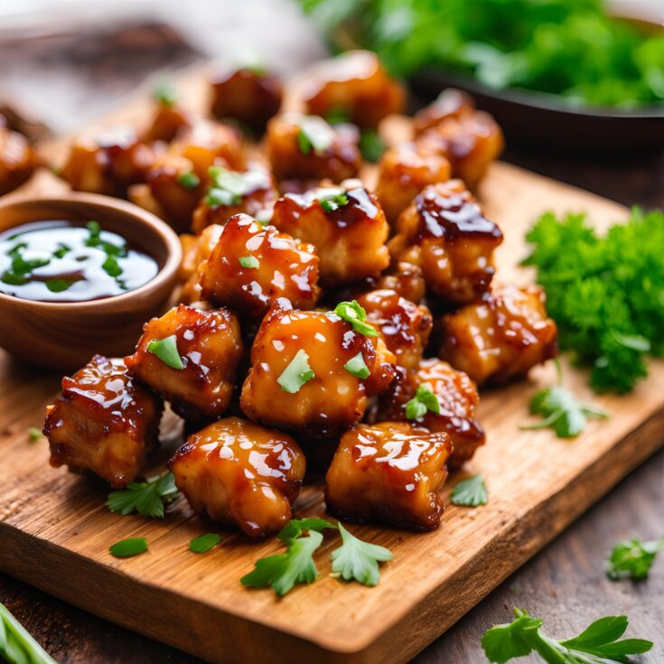 Honey Garlic Chicken Bites Recipe