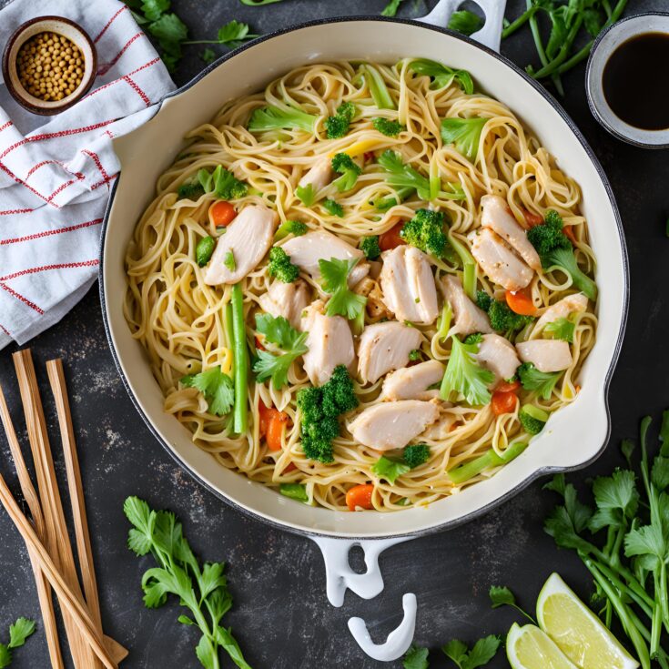 One Pan Chicken Noodles Recipe