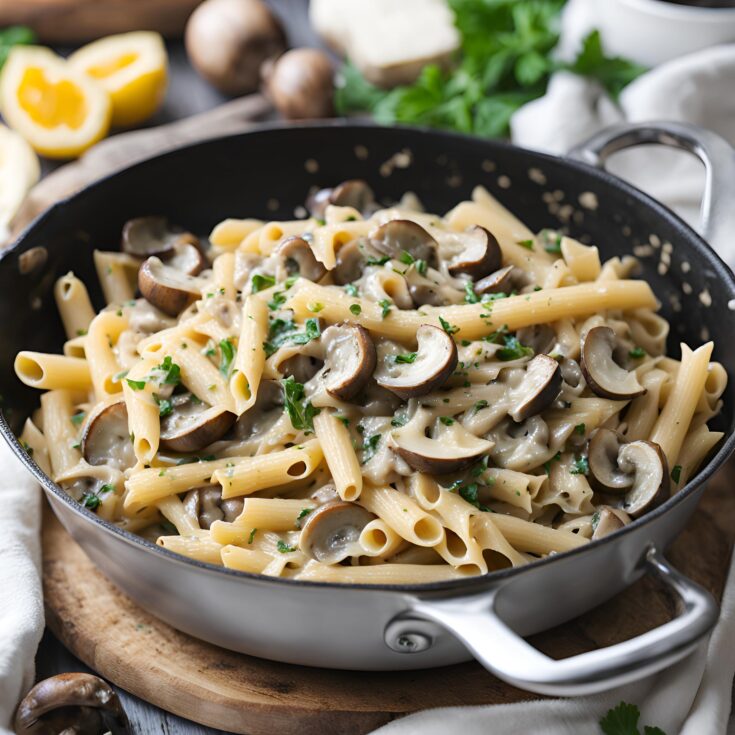 One Pot Creamy Mushroom Pasta Recipe