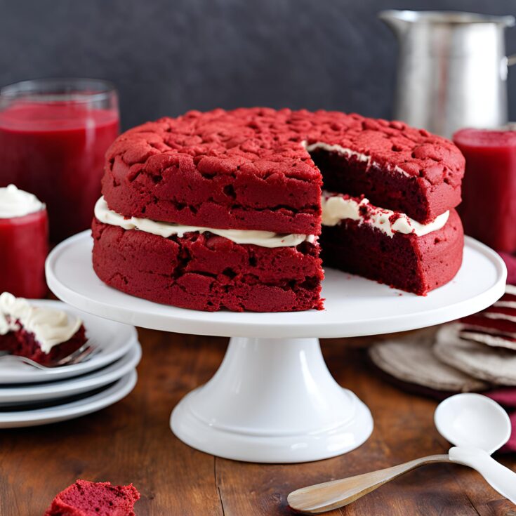 Red Velvet Cookie Cake Recipe