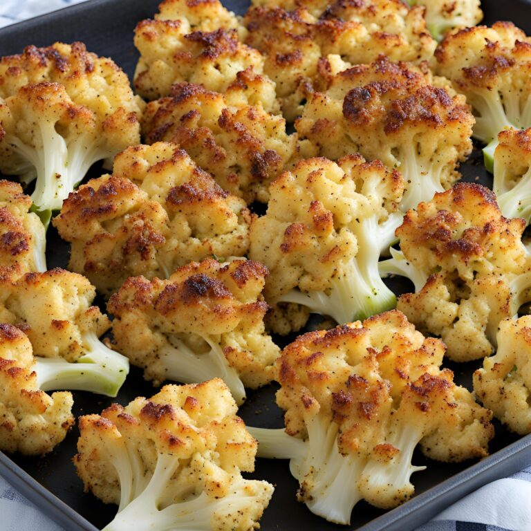 Roasted Parmesan Crusted Cauliflower Recipe