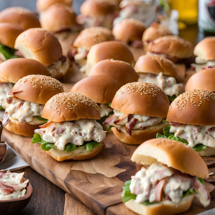 Smoked Chicken Bacon Ranch Sliders Recipe