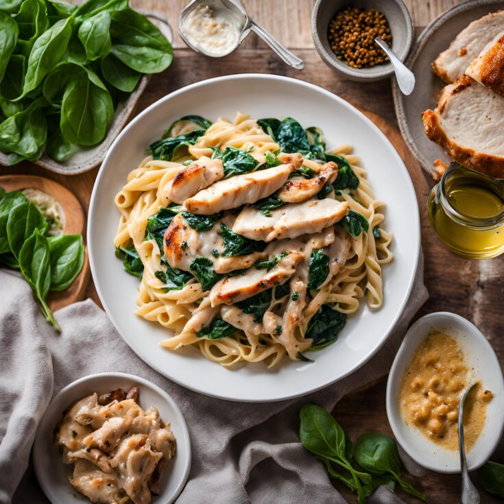 Spinach Chicken Pasta Recipe