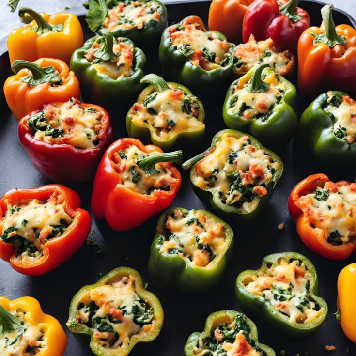 Spinach Ricotta Stuffed Peppers Recipe