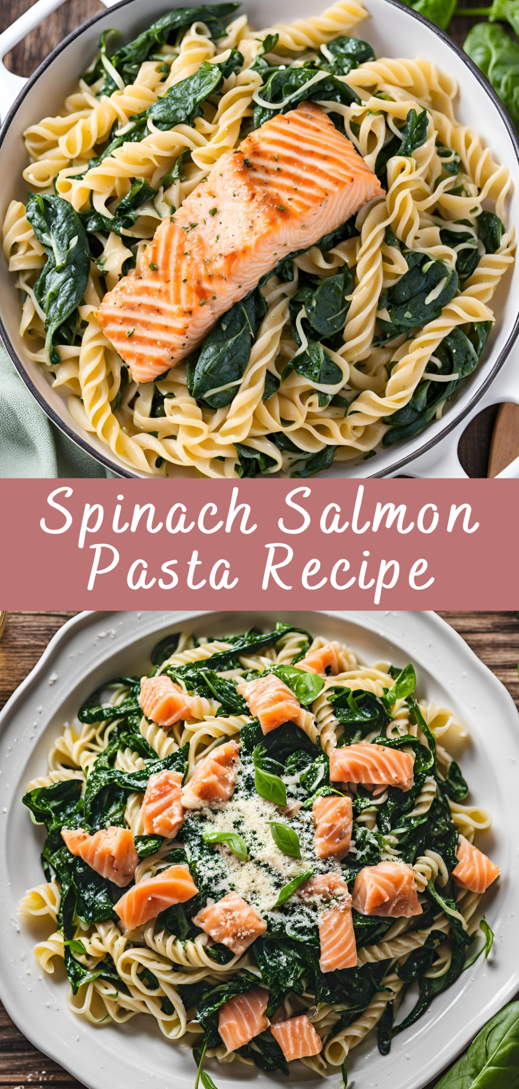 Spinach Salmon Pasta Recipe | Cheff Recipes