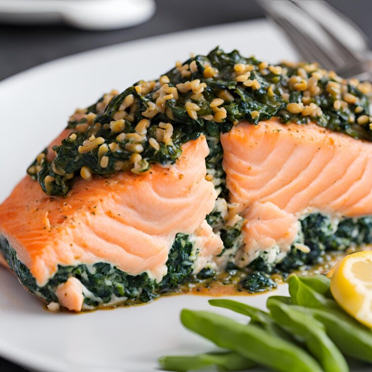 Spinach Stuffed Salmon Recipe Recipe