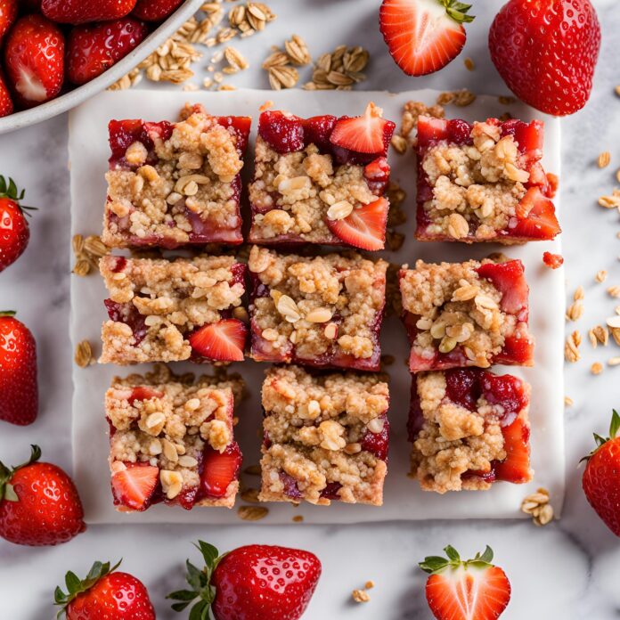 Strawberry Oatmeal Crumble Bars Recipe