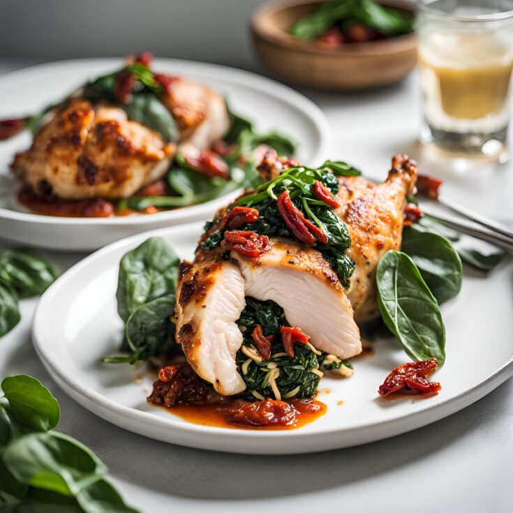 Stuffed Chicken with Spinach and Sun-Dried Tomatoes Recipe