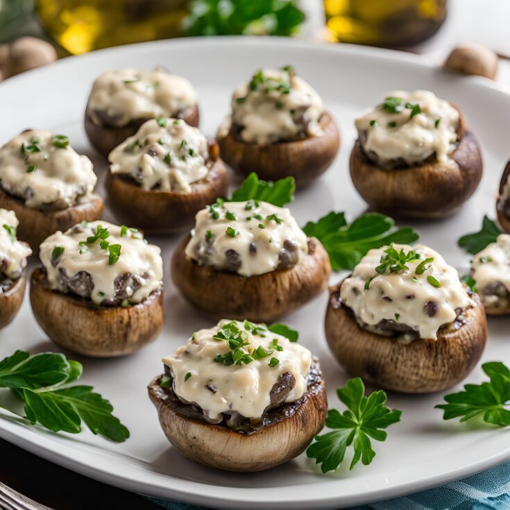 Stuffed Mushrooms with Cream Cheese Recipe