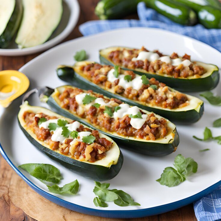 Stuffed Zucchini Boats Recipe