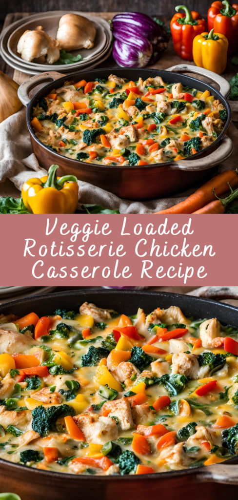 Veggie Loaded Rotisserie Chicken Casserole Recipe | Cheff Recipes